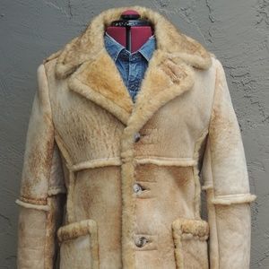 Shearling Leather & Fur Marlboro Man Coat